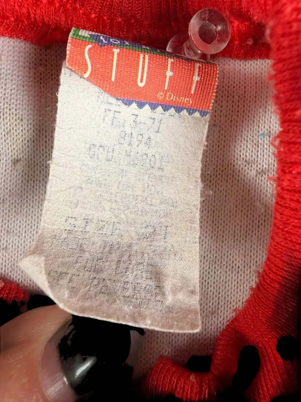 Vintage Disney Mickey For Kids Stuff Fleece Footed Pajamas Size 2T